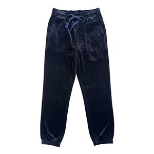 New J.Crew Relaxed Velour Jogger Pant – Navy – Size 6 Tall MSRP $118